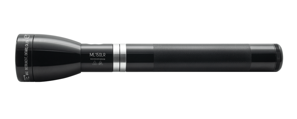 ML150LR Rechargeable LED Fast - Charging Flashlight - Black - Custom Tactical Engraving