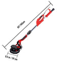 Drywall Sander 850W, Electric Drywall Sander, Electric Sander, with LED Strip Light and Vacuum Bag, Variable Speed 800 - 1750 RPM, Foldable Sheetrock Sander, with Telescope Handle, Wall Sander