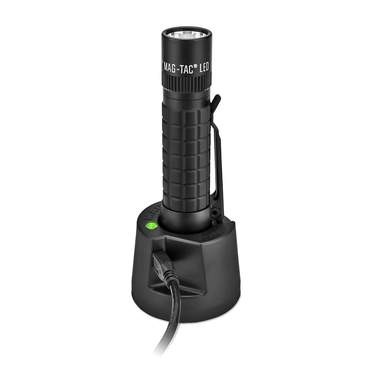 MAG-TAC® - LED Rechargeable Plain Bezel Flashlight System