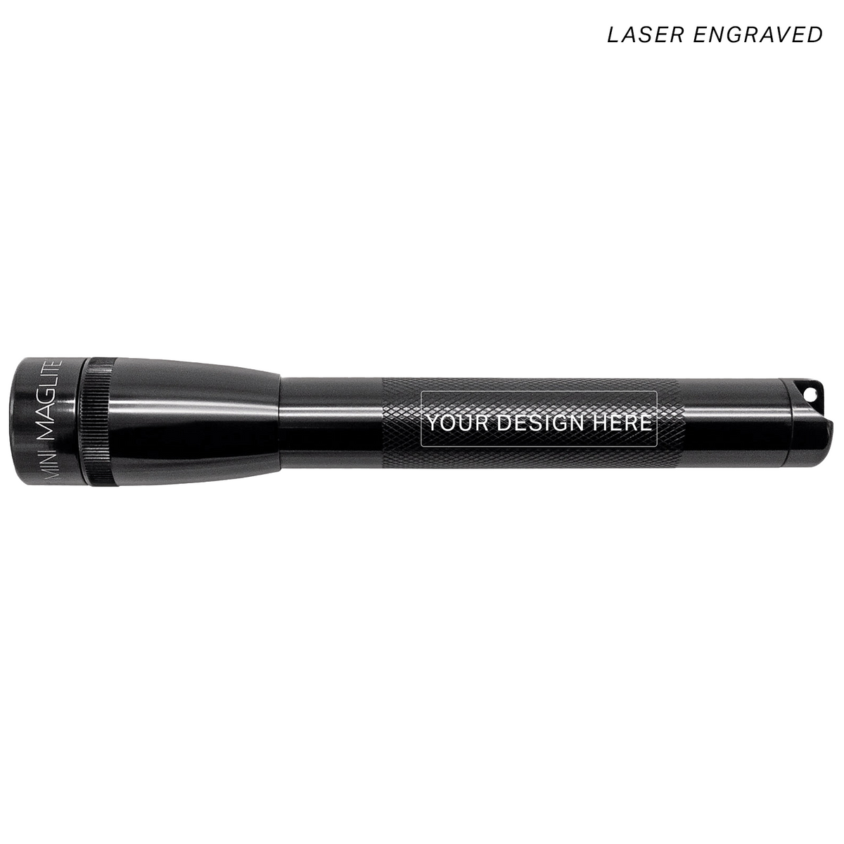 Mini Pro LED Flashlight - Black - Custom Engraving
