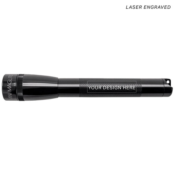 Mini Pro LED Flashlight - Black - Custom Engraving