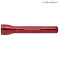 ML300L LED 3-Cell D Flashlight - Red - Custom Engraving