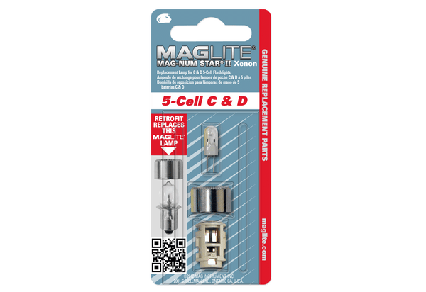 Replacement Lamp-Bulb for 5-Cell C & D Flashlight