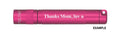 Solitaire LED Key Chain Flashlight - Pink - Custom Engraving