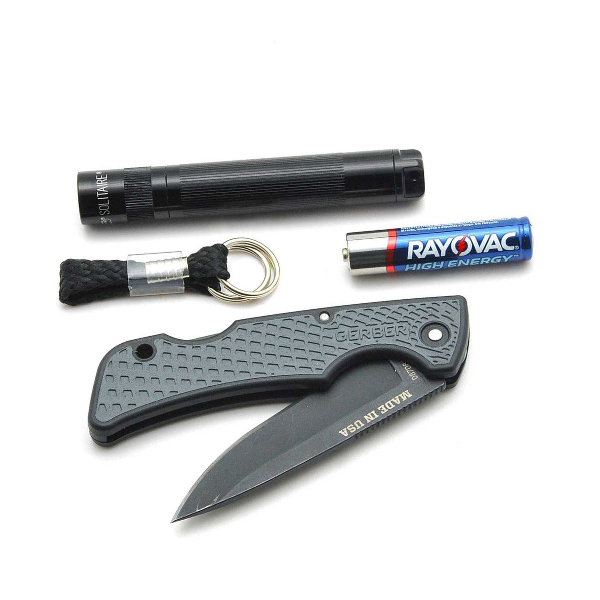 Solitaire® - LED Flashlight - Gerber US1 Knife Bundle