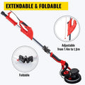 Drywall Sander 850W, Electric Drywall Sander, Electric Sander, with LED Strip Light and Vacuum Bag, Variable Speed 800 - 1750 RPM, Foldable Sheetrock Sander, with Telescope Handle, Wall Sander
