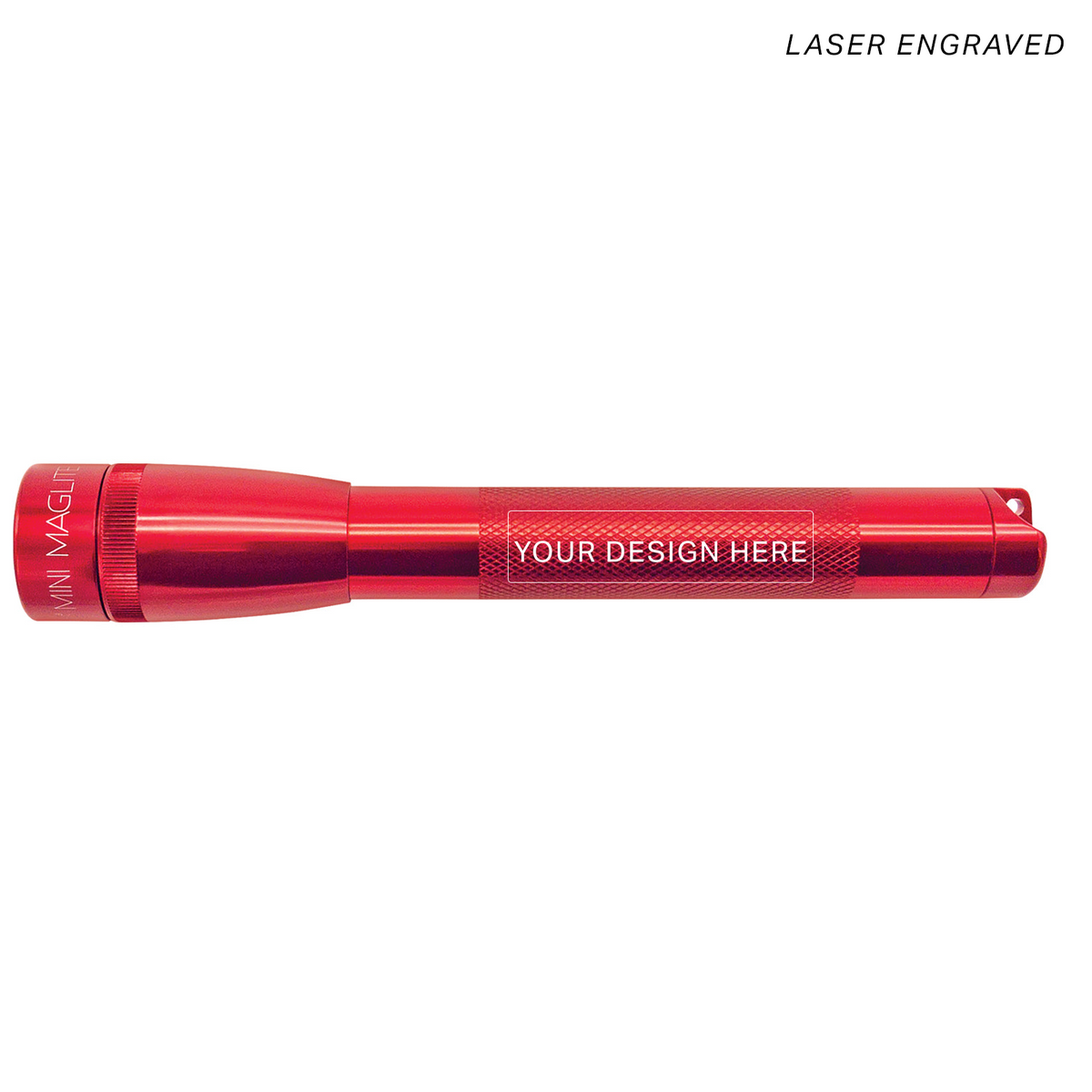 Mini Pro LED Flashlight - Red - Custom Engraving